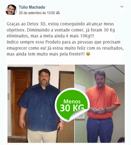 detox 3d depoimento